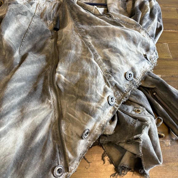 Lip Service Warbird Vintage Jacket Green Goth Unisex Underground Renaissance S - Picture 10 of 13